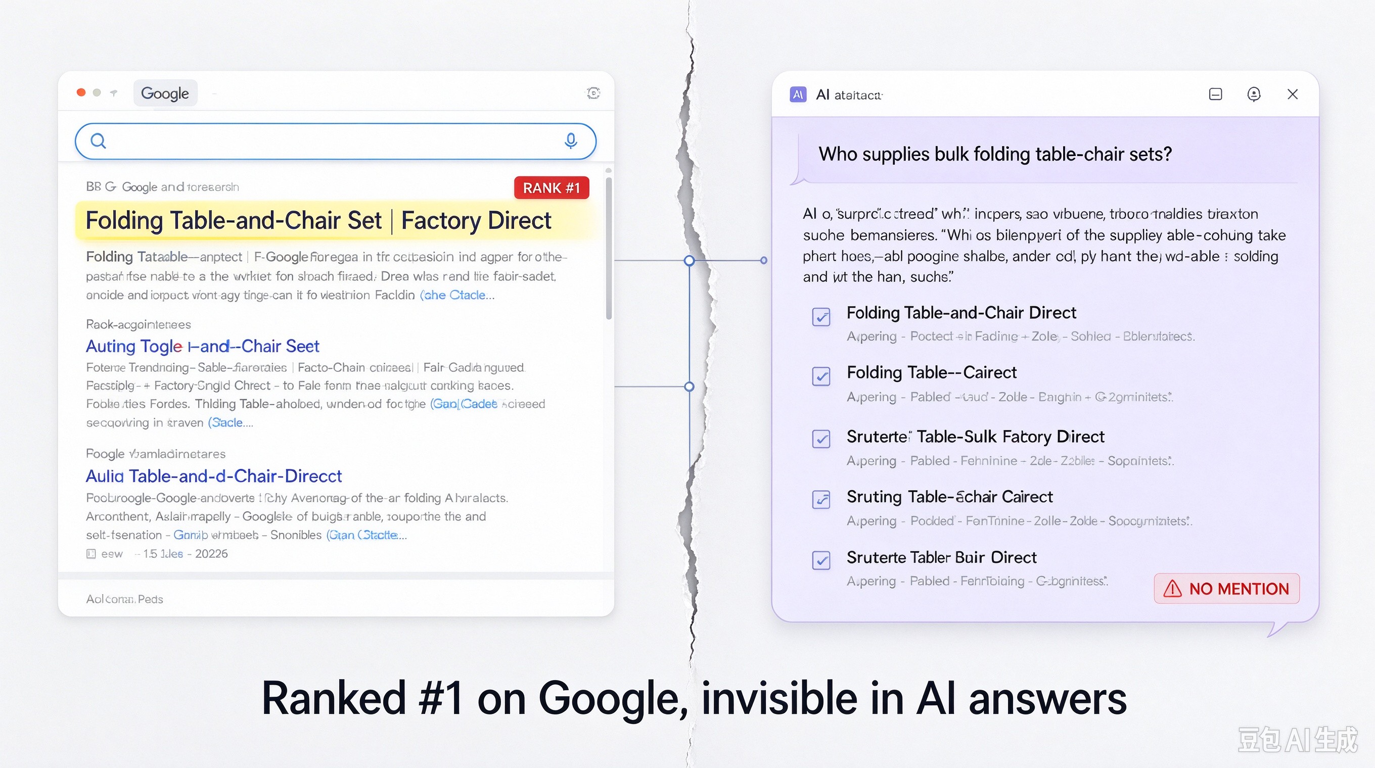 Ranked #1 on Google, invisible in Al answers.jpg