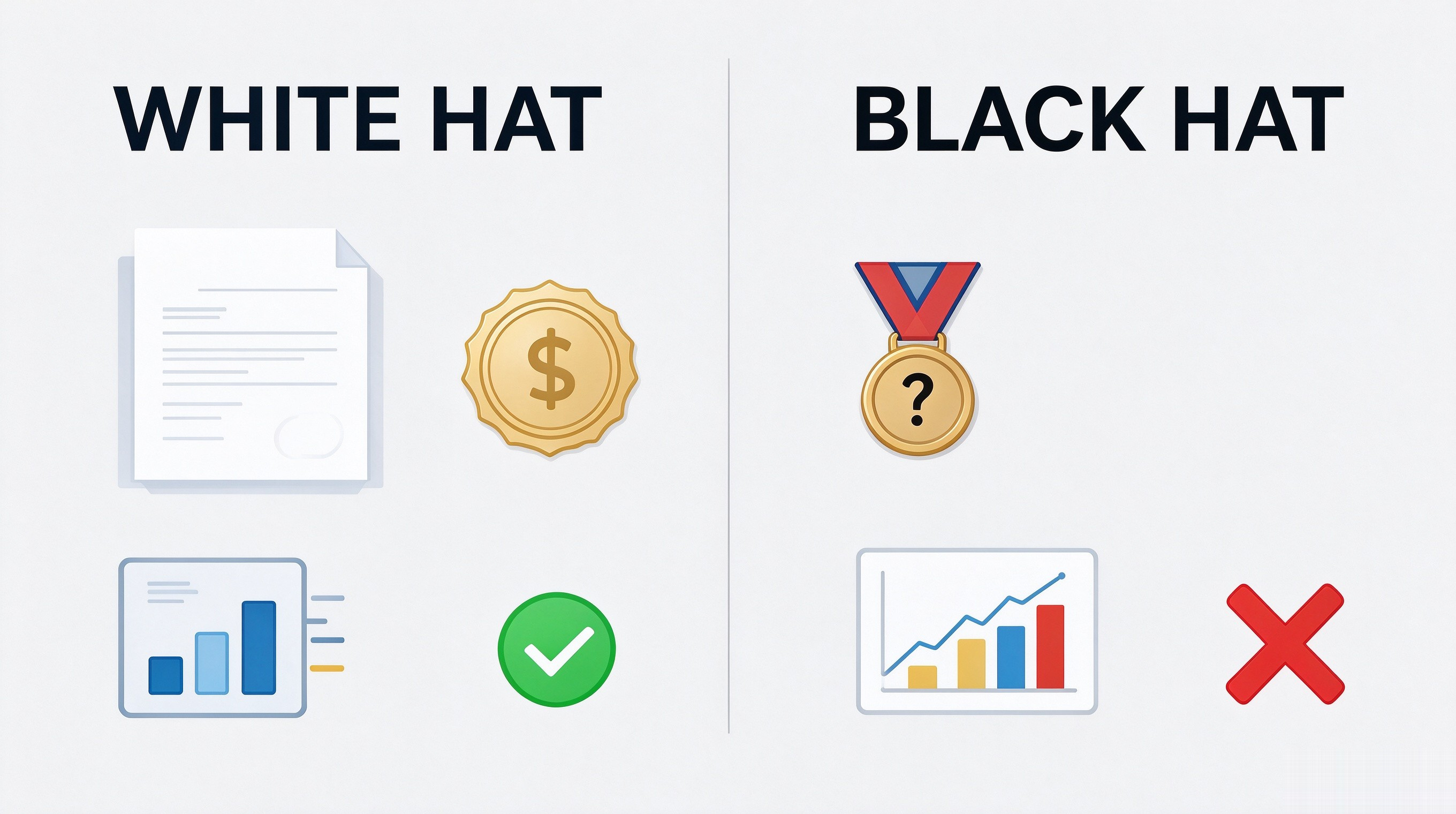 White hat versus black hat practices in AI search optimisation